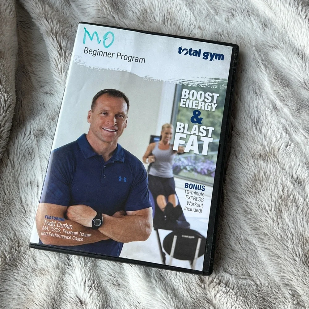 Total Gym Workout DVD Set 3 piece like new excellent condition